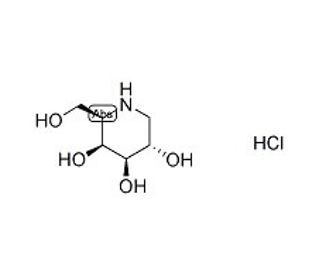 Deoxygalactonojirimycin Hydrochloride (CAS 75172-81-5) - chemical structure image