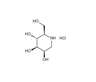 Deoxymannojirimycin hydrochloride (CAS 84444-90-6) - chemical structure image