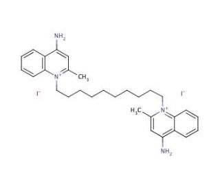 Dequalinium iodide (CAS 2019-42-3) - chemical structure image
