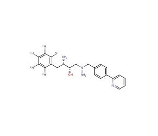 Des-N-(methoxycarbonyl)-L-tert-leucine Atazanavir-d5 Trihydrochloride - chemical structure image