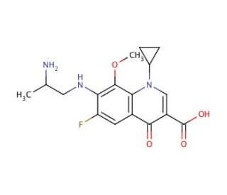 Desethylene Gatifloxacin (CAS 172426-87-8) - chemical structure image