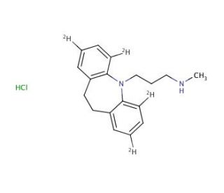 Desipramine-2,4,6,8-d4 Hydrochloride (CAS 61361-34-0) - chemical structure image