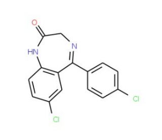 Desmethyl-4&prime;-chlorodiazepam - chemical structure image