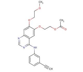 Desmethyl Erlotinib Acetate (CAS 183320-15-2) - chemical structure image