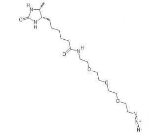 Desthiobiotin-PEG3-azide (CAS 1426828-06-9) - chemical structure image