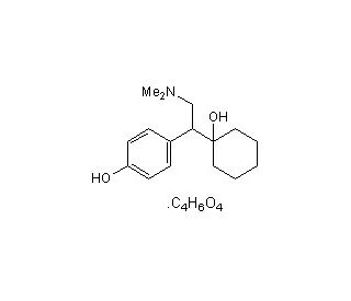 Desvenlafaxine succinate monohydrate (CAS 386750-22-7) - chemical structure image