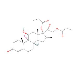 Dexamethasone dipropionate (CAS 55541-30-5) - chemical structure image