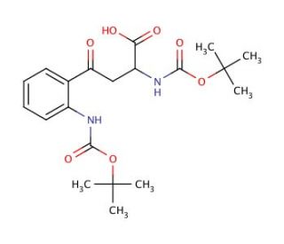 Di-Boc-2-amino-3-(2-aminobenzoyl) propionic acid - chemical structure image