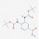 Di-Boc-3,4-diaminobenzoic acid (CAS 66636-17-7) - chemical structure image