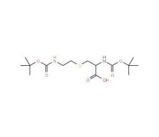 Di-Boc-S-(2-aminoethyl)-L-cysteine - chemical structure image