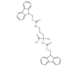 Di-Fmoc-alpha-methyl-DL-ornithine - chemical structure image