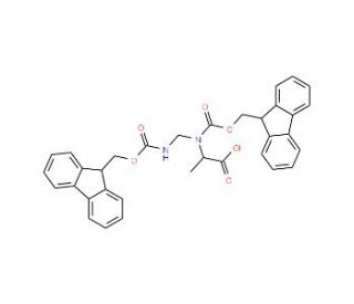Di-Fmoc-N-alpha-aminomethyl-L-alanine - chemical structure image