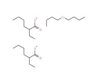 Di-n-butyltin bis(2-ethylhexanoate) (CAS 2781-10-4) - chemical structure image