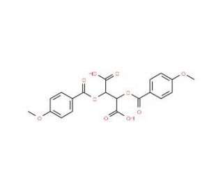 (&plus;)-Di-p-anisoyl-D-tartaric Acid (CAS 191605-10-4) - chemical structure image