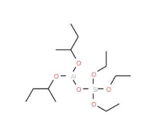 Di-sec-butoxyaluminoxytriethoxysilane (CAS 68959-06-8) - chemical structure image