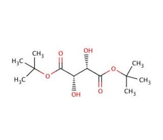 (&minus;)-Di-tert-butyl D-tartrate (CAS 117384-46-0) - chemical structure image