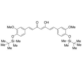 Di-(tert-Butyl-dimethylsilyl) Curcumin (CAS 1134639-23-8) - chemical structure image