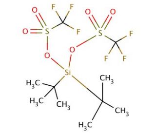 Di-tert-butylsilyl bis(trifluoromethanesulfonate) (CAS 85272-31-7) - chemical structure image