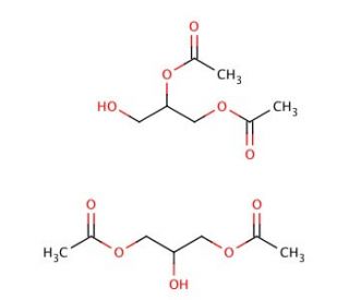 Diacetin (CAS 25395-31-7) - chemical structure image
