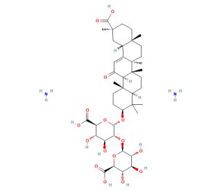 Diammonium glycyrrhizinate - chemical structure image