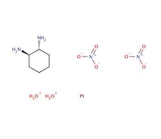 Diaquo[(1R,2R)-1,2-cyclohexanediamine]platinum Dinitrate - chemical structure image