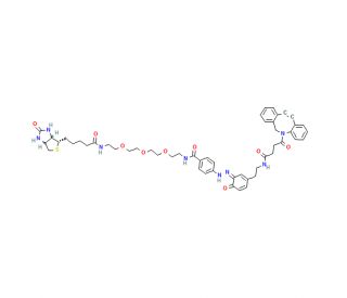 Diazo Biotin-PEG3-DBCO - chemical structure image