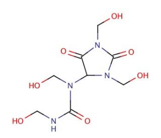 Diazolidinyl urea (CAS 78491-02-8) - chemical structure image
