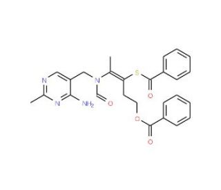 Dibenzoyl Thiamine (CAS 299-88-7) - chemical structure image