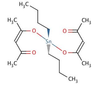 Dibutyltin bis(acetylacetonate) (CAS 22673-19-4) - chemical structure image
