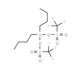 Dibutyltin bis(trifluoromethanesulfonate) (CAS 38438-11-8) - chemical structure image
