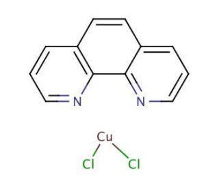 Dichloro(1,10-phenanthroline)copper(II) (CAS 14783-09-6) - chemical structure image