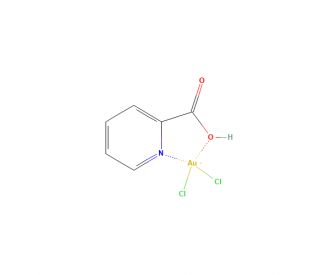 Dichloro(2-pyridinecarboxylato)gold (CAS 88215-41-2) - chemical structure image