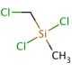 Dichloro(chloromethyl)methylsilane (CAS 1558-33-4) - chemical structure image