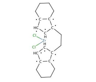 Dichloro[(S,S)-ethylenebis(4,5,6,7-tetrahydro-1-indenyl)]zirconium(IV) (CAS 150131-28-5) - chemical structure image
