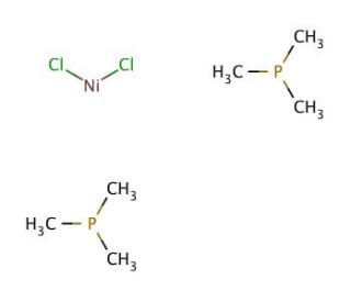 Dichlorobis(trimethylphosphine)nickel(II) (CAS 19232-05-4) - chemical structure image
