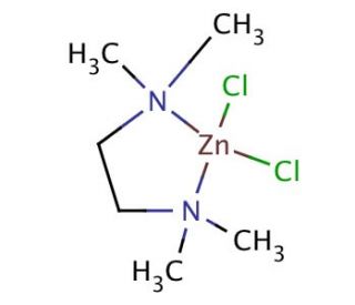 Dichloro(N,N,N&prime;,N&prime;-tetramethylethylenediamine)zinc (CAS 28308-00-1) - chemical structure image