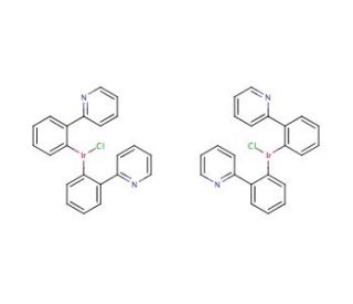 Dichlorotetrakis(2-(2-pyridinyl)phenyl)diiridium(III) (CAS 92220-65-0) - chemical structure image