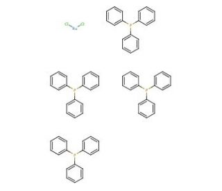 Dichlorotetrakis(triphenylphosphine)ruthenium(II) (CAS 15555-77-8) - chemical structure image