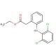 Diclofenac Ethyl Ester (CAS 15307-77-4) - chemical structure image