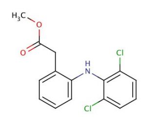 Diclofenac Methyl Ester (CAS 15307-78-5) - chemical structure image