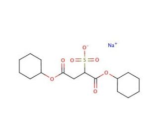 Dicyclohexyl sulfosuccinate sodium salt (CAS 23386-52-9) - chemical structure image