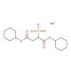 Dicyclohexyl sulfosuccinate sodium salt (CAS 23386-52-9) - chemical structure image