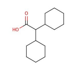 Dicyclohexylacetic acid (CAS 52034-92-1) - chemical structure image