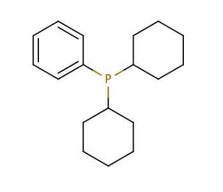 Dicyclohexylphenylphosphine (CAS 6476-37-5) - chemical structure image