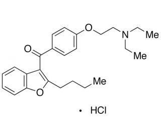 Dideiodo Amiodarone Hydrochloride (CAS 95820-13-6) - chemical structure image