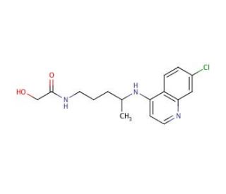 Didesethyl Chloroquine Hydroxyacetamide - chemical structure image