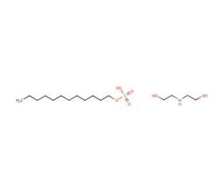 Diethanolamine dodecyl sulfate (CAS 143-00-0) - chemical structure image