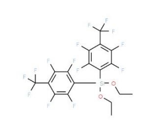 Diethoxybis(4-perfluorotolyl)silane - chemical structure image