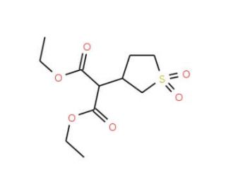 diethyl (1,1-dioxidotetrahydrothien-3-yl)malonate (CAS 4785-62-0) - chemical structure image