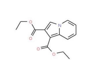 Diethyl 1,2-indolizinedicarboxylate (CAS 14174-98-2) - chemical structure image